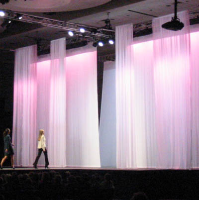 Fashion Fabrics on Fabrics Flow With The Fashions At The Handweavers Guild Fashion Show