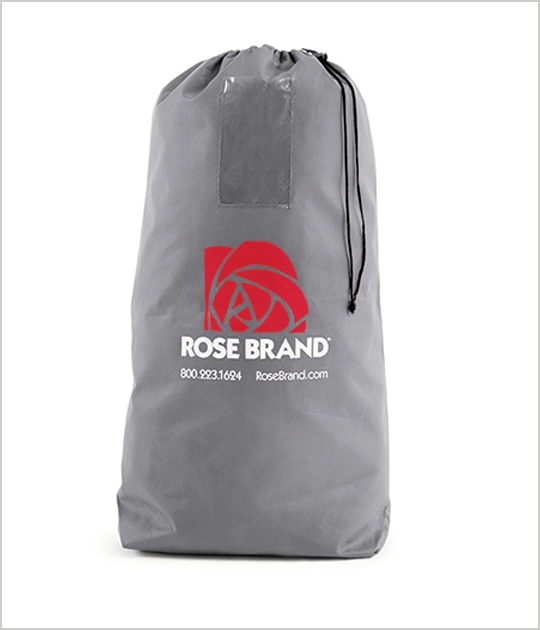 A branded drape bag