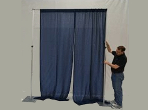 Pipe & Base and Curtain Track Rentals