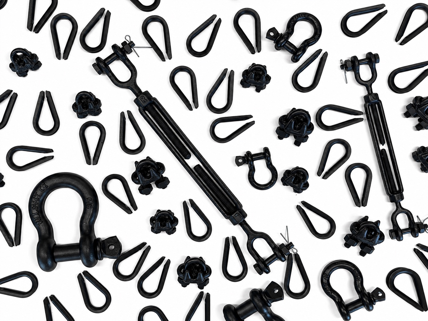 Black Rigging and Stage Hardware