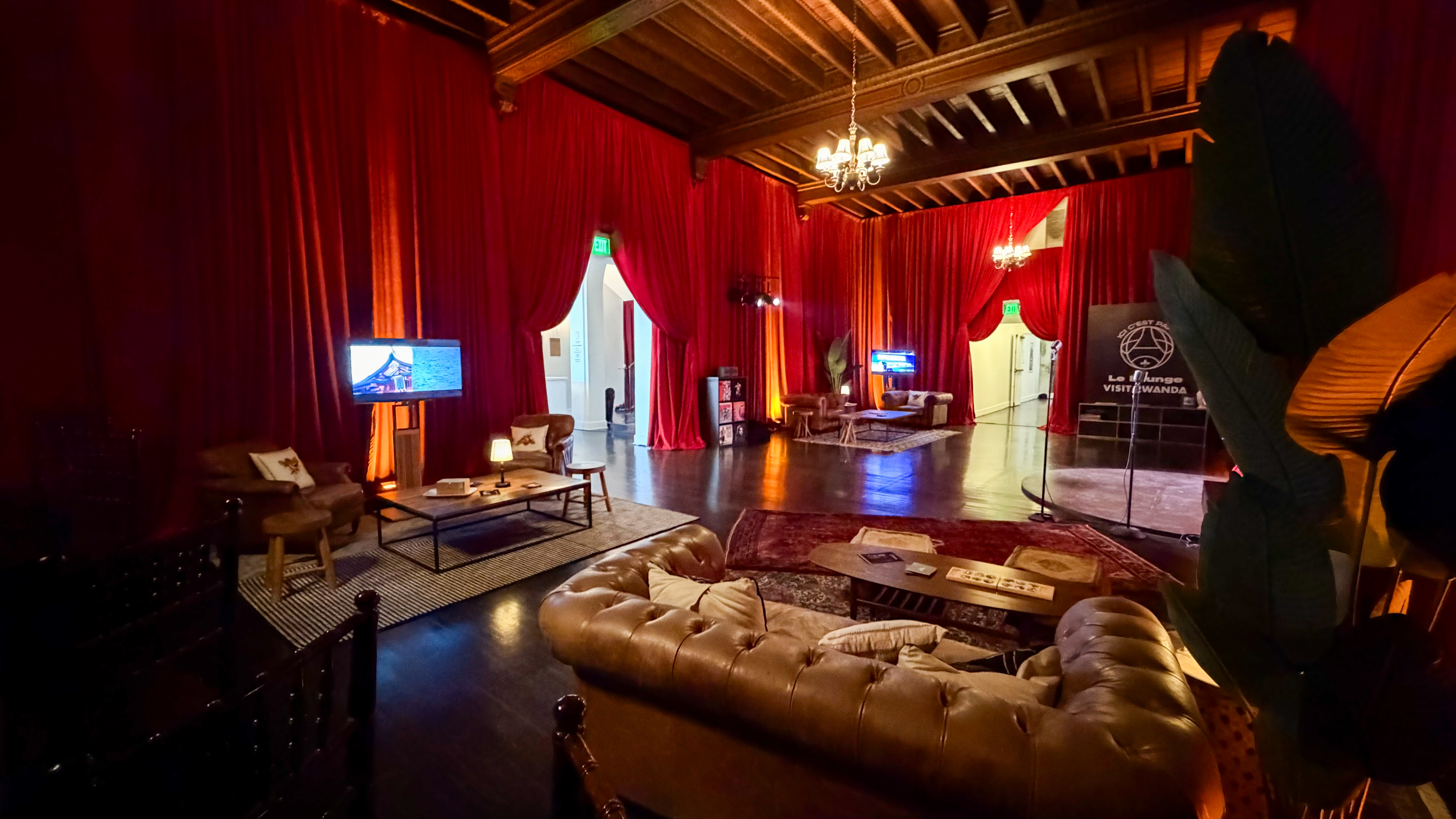 Coffee House Industries event installation by Rose Brand
